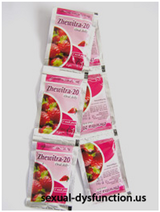 Zhewtra Oral Jelly (Vardenafil 20mg) 2 week Pack 14 + 2 Free 16 pcs)
