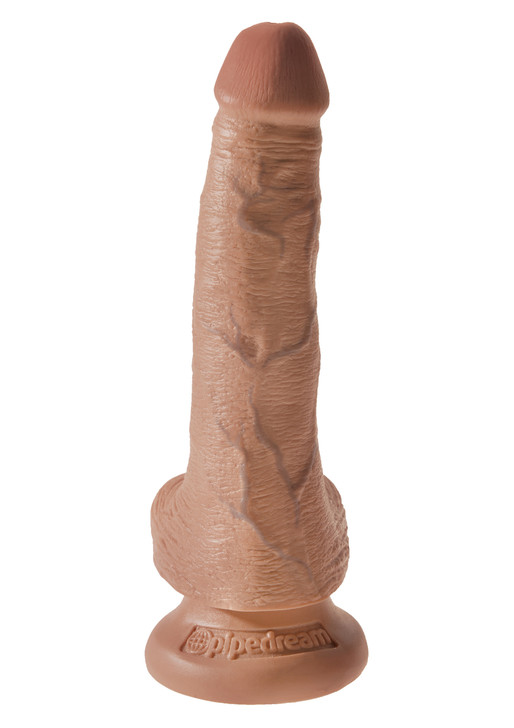 King Cock 6' Cock With Balls Caramel