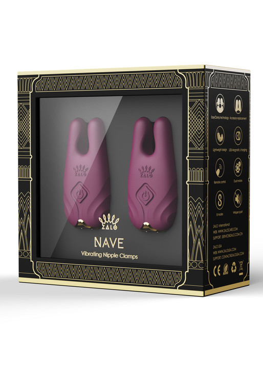 Nave Vibrating Nipple Clamps Bluetooth