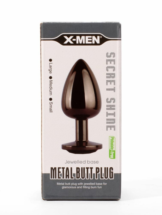X-MEN Secret Shine Metal Butt Plug Gun Colour S