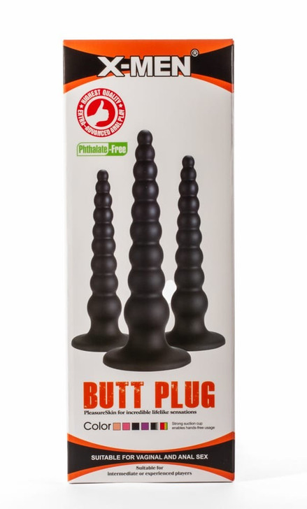 X-Men 9.45" Butt Plug Black M
