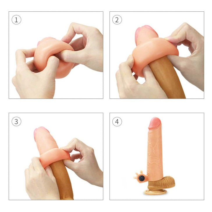 Add 2" Vibrating Silicone Extender