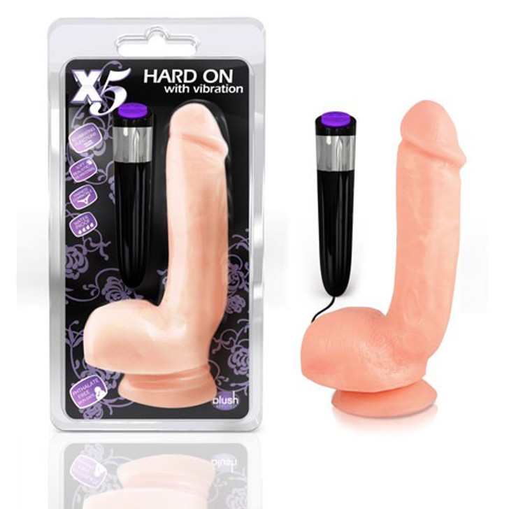 Blush X5 Hard On Dildo with Vibration