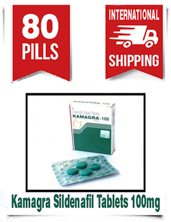 Kamagra Sildenafil Tablets 100mg (20 strip X 4) 80 pcs