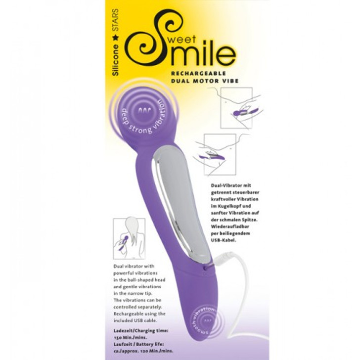 Massage vibrator purple sweet smile