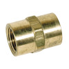 COUPLING - HEX - BRASS - 1/2" FPT