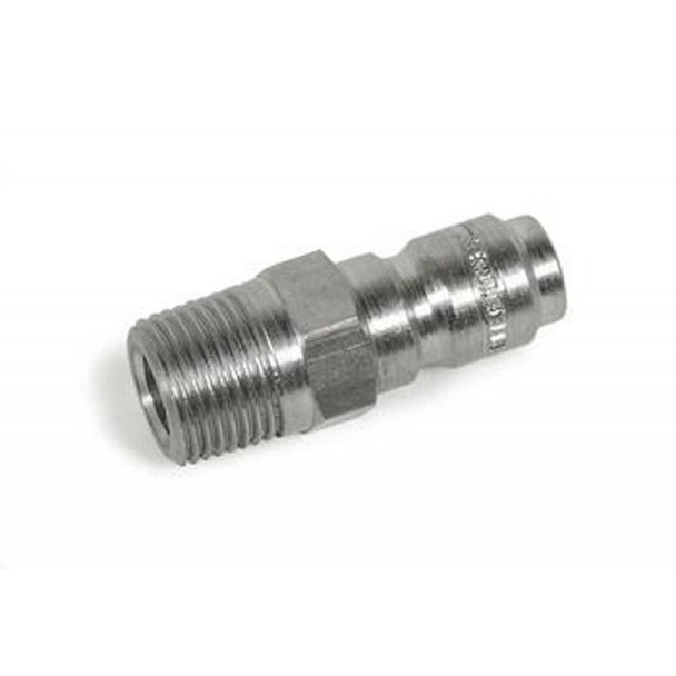 QUICK COUPLER - STRAIGHT - MALE - 1/4" MPT - STAINLESS