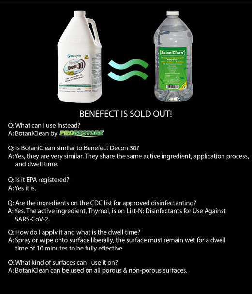 BENEFECT DISINFECTANT WIPES