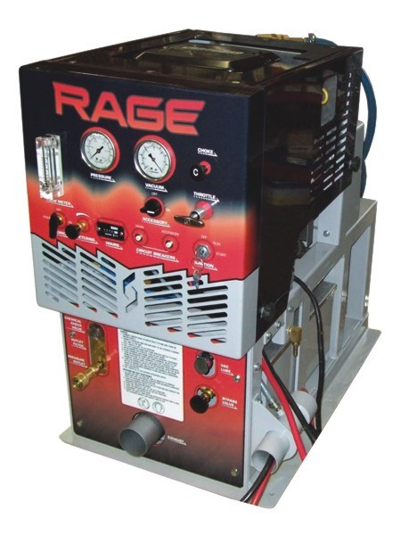 RAGE - 90 GAL WASTE TANK - W/ HOSE & WAND, SAPPHIRE SCIENTIFIC