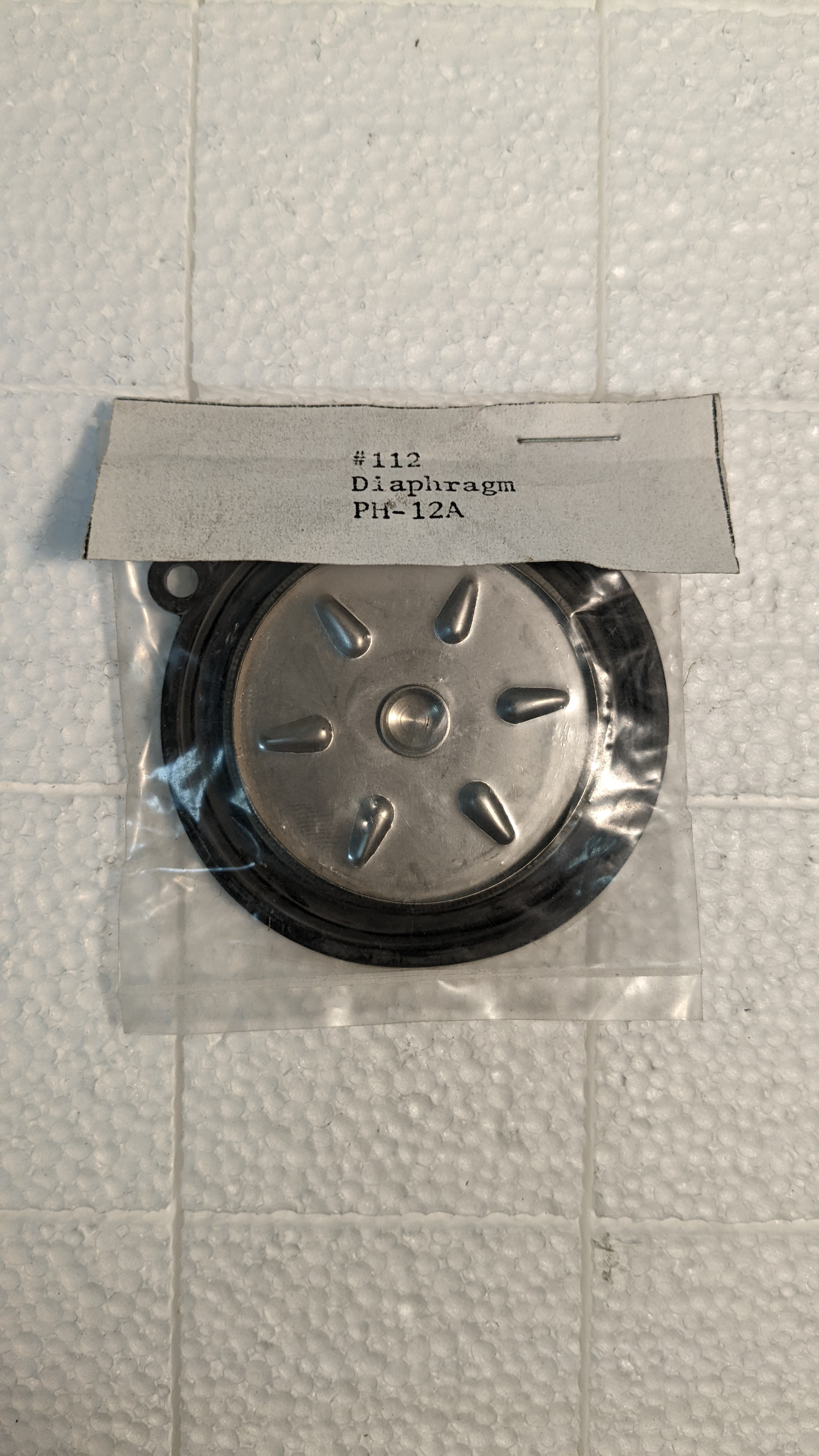 Diaphragm for PH-12A Water Heater - PALOMA<<<NO LONGER AVAILABLE
