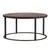 36" Natural And Brown Reclaimed Wood And Metal Round Coffee Table N270-402119