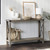 Industrial Farmhouse Entryway Table / Console Table in Taupe Grey Wood Finish Q280-LETSG136912584