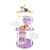 62 Inches Large Cat Tower with Metal Frame and Jumping Platforms-Purple B593-PV10246