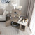 2-in-1 Modern Cat Tower with Litter Box Enclosure for Indoor Cars-Gray - Color: Gray D681-PV10119GR