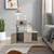 2-in-1 Modern Cat Tower with Litter Box Enclosure for Indoor Cars-Gray - Color: Gray D681-PV10119GR