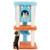 Cute Monster-Themed Cat Tower with Private Condo and Soft Long Plush-Blue B593-PV10188