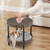 2-tier Rattan Cat Nest with Removable Padded Cushion-Gray B593-PV10296