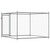  Dog Cage with Door Gray 6.6'x6.6'x4.9' Galvanized Steel A949-172562