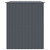  Dog House with Roof Anthracite 84.3"x60.2"x71.3" Galvanized Steel A949-172371