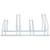 Bicycle Stand for 4 Bikes Floor Freestanding Galvanized Steel A949-4005575