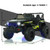 12V Kids Ride-on Jeep Car with 2.4 G Remote Control-Black & Green - Color: Black & Green D681-TY328019BK