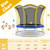 10 Feet Unique Flower Shape Trampoline with Galvanized Steel Frame-Orange B593-TW10082+