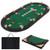 Portable 84 x 42 Inch 10-Player Foldable Padded Poker Table Top-Blue B593-UY10156