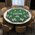 8-Player Foldable Poker Table Top with Carrying Bag-Blue B593-UY10155