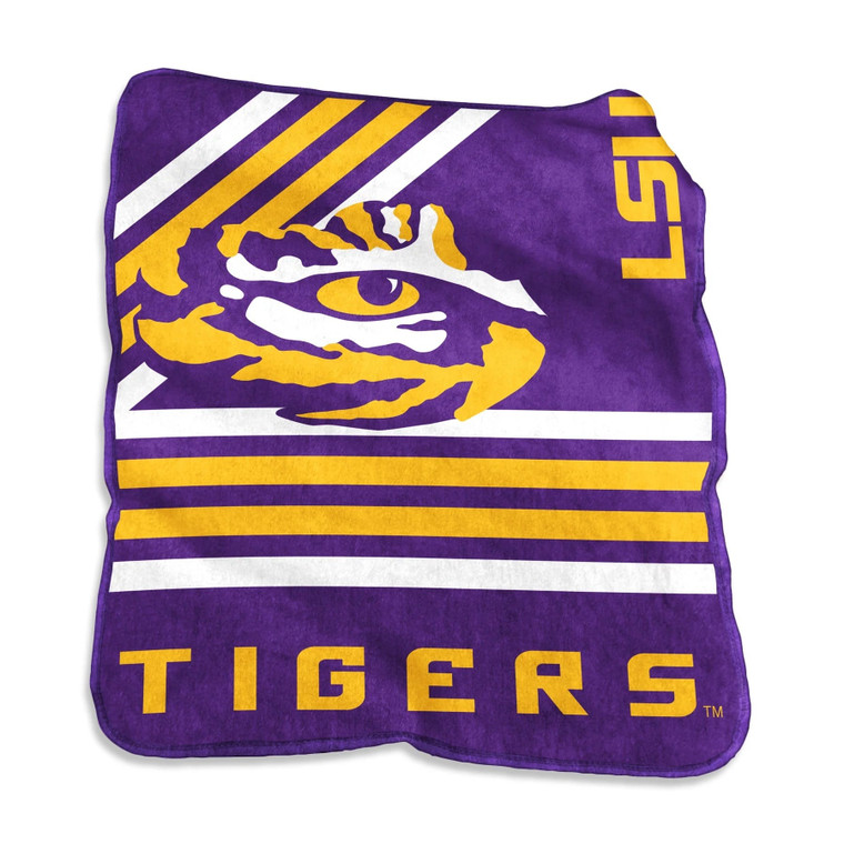 LSU Tigers Blanket 50x60 Raschel Throw Z157-629369787