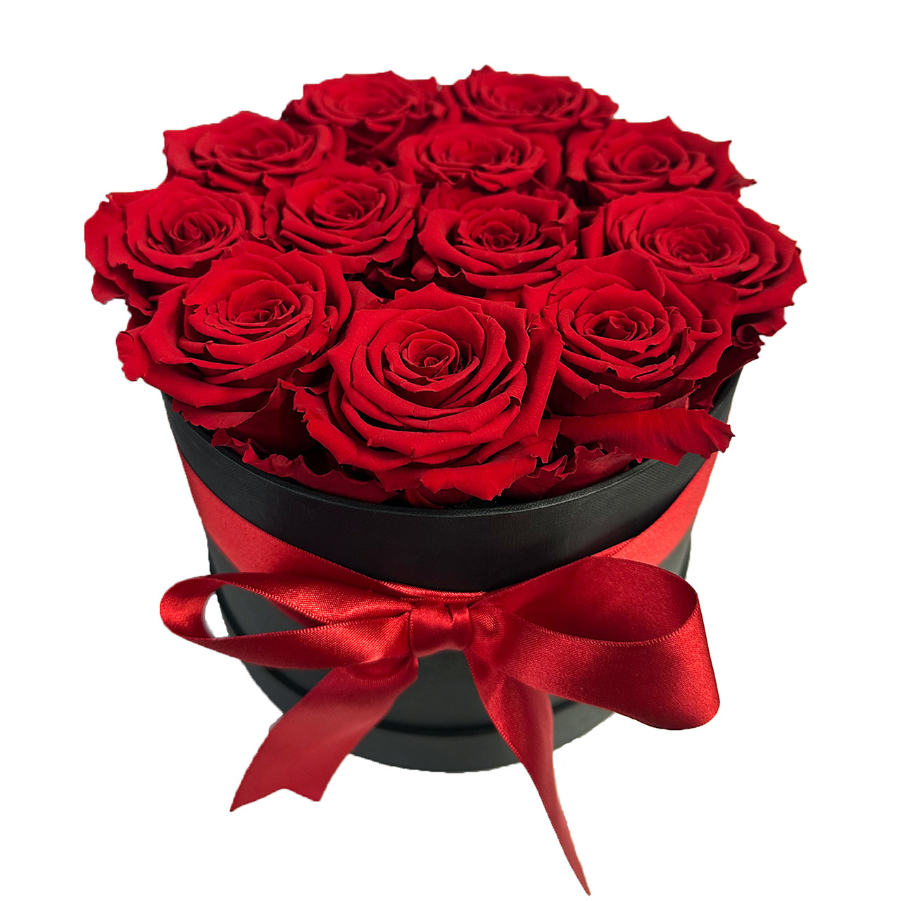 Deluxe Gift Box: 12 Red Preserved Roses in a Luxury Box | Salvy
