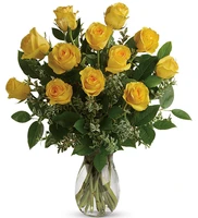 Say Yellow Bouquet for Mother's Day - 12 Yellow Roses | Salvy the Florist
