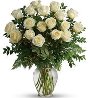 Joy of Roses Deluxe Mother's Day Bouquet - 18 White Roses | Salvy the Florist