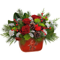 Teleflora's Classic Cardinal Centerpiece | Salvy the Florist Teleflora's Classic Cardinal Centerpiece | Salvy the Florist