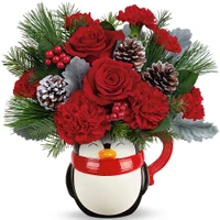 Teleflora's Send A Hug North Pole Penguin | Salvy the Florist