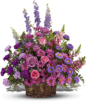 Gracious Lavender Sympathy Basket | Salvy The Florist Gracious Lavender Sympathy Basket | Salvy The Florist