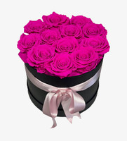 Deluxe Gift Box: 12 Blue Preserved Roses in a Luxury Box | Salvy the Florist