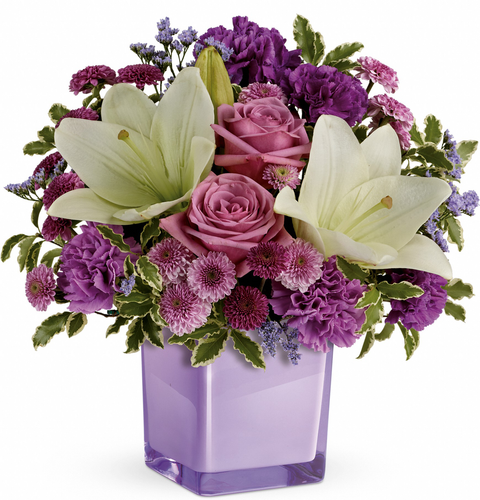 purple mothers day flowers