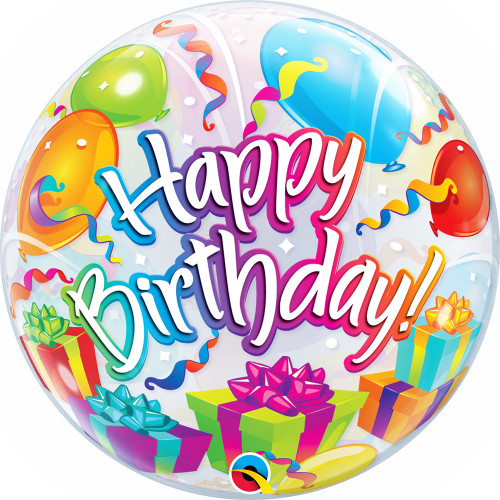 22" Birthday Surprise Bubble Balloon | Salvy the Florist
