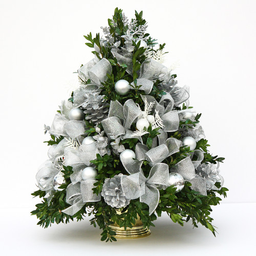 Holiday Elegance Boxwood Tree | Salvy the Florist