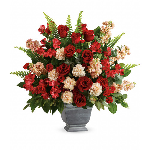 Teleflora's Bold Tribute Sympathy Basket | Salvy the Florist