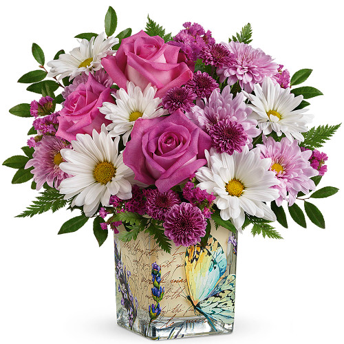 Teleflora's Vintage Butterfly Bouquet For Mother's Day | Salvy the Florist