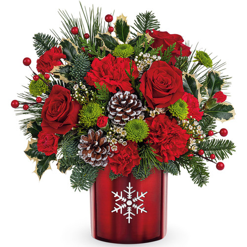 Teleflora's Stunning Snowflake Bouquet | Salvy the Florist