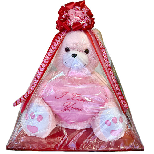 Wrapped Talking "I Love You" Teddy Bear - 32" | Salvy the Florist