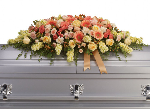 Warmest Remembrance Casket Spray | Salvy the Florist