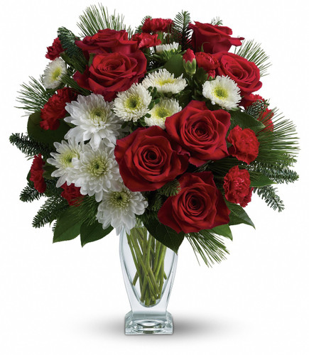 Teleflora's Winter Kisses. TWR12-1A