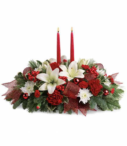 Yuletide Magic Centerpiece | Salvy the Florist
