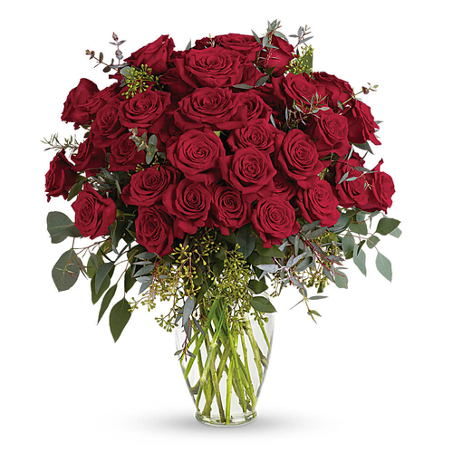 Let's Go Crazy Premium Valentine's Day Bouquet - 42 Red Roses | Salvy the Florist