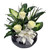 Dish Garden Plant With White Roses | Salvy the Florist