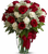 Love's Divine Bouquet - 12 Red and 8 White Roses | Salvy the Florist