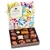 Small: 8.0 oz.  Assorted milk and dark chocolate confections. 18 pieces.
